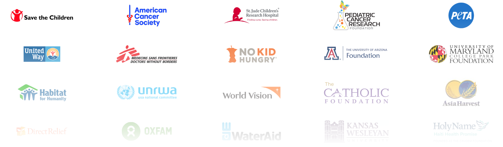 Trusted by thousands of nonprofits, faith charities, schools and universities Trusted by thousands of nonprofits, faith charities, schools and universities