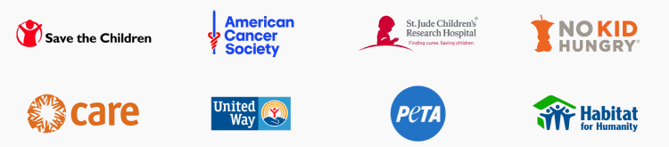 nonprofits logos - mobile Nonprofit Organizations Fundraising through The Giving Block